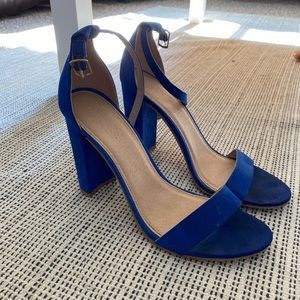 Electric blue heels
